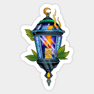 Candle Lamp Sticker